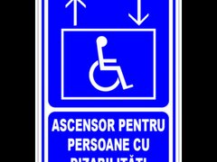 Semn pentru ascensor de persoane cu dizabilitati